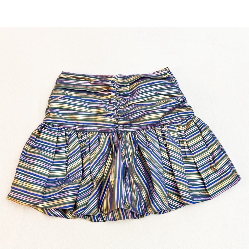 Zara metallic bubble mini skirt